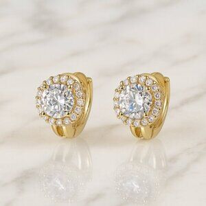 “Juliette” petite demi hoops